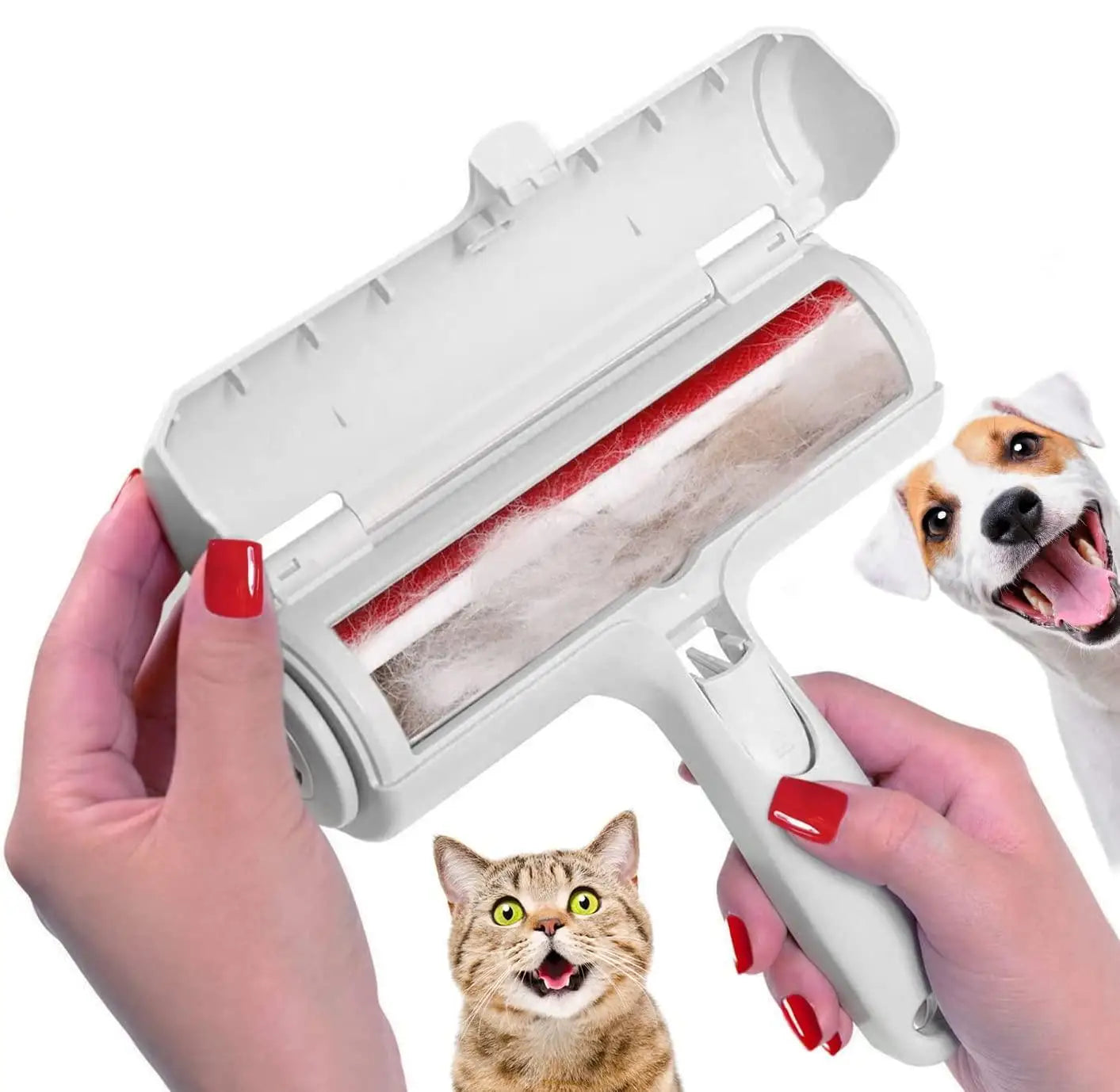 PetEase™ Self-Cleaning Pet Hair Remover | Reusable Lint Roller for Dogs & Cats